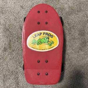 Vintage 1987 Sport Fun 16IN Plastic Skateboard Leap Frog Red California Kraft